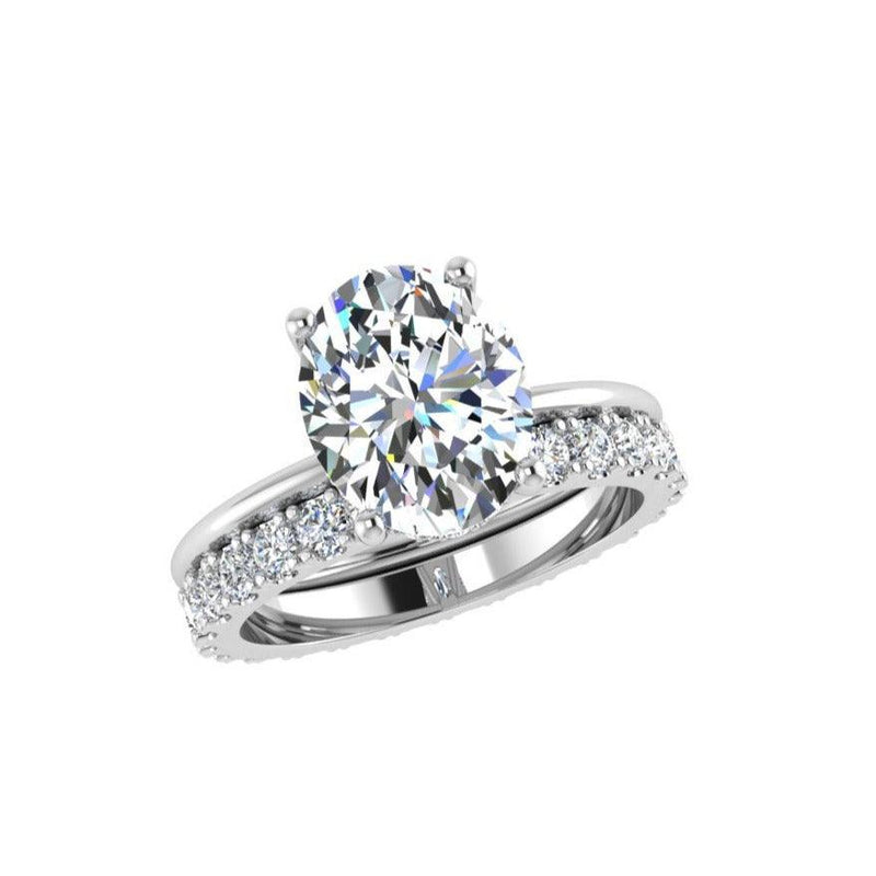 Oval Diamond Bridal Set - Thenetjeweler