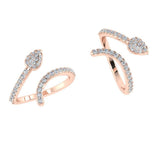 Diamond Snake Wrap Ring - Thenetjeweler