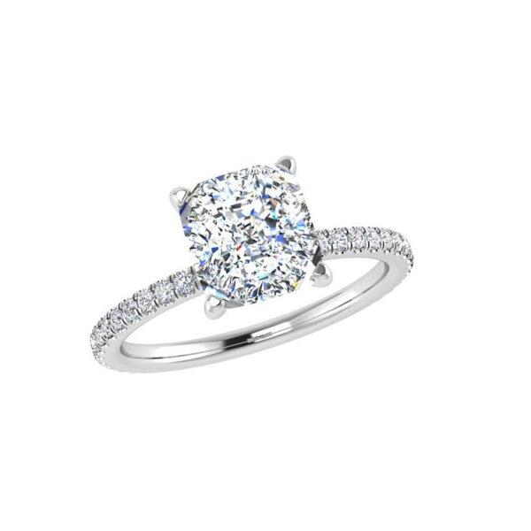 Cushion Diamond Engagement Ring - Thenetjeweler