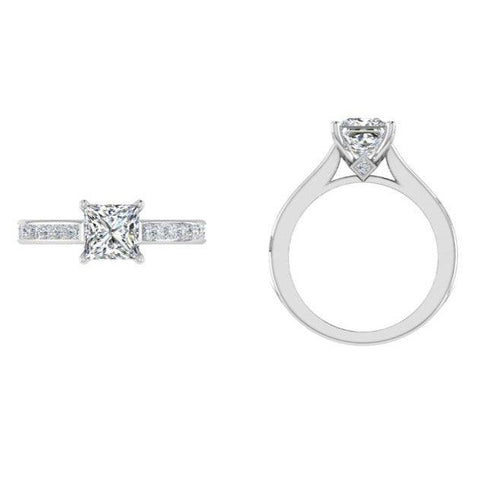Princess Cut Diamond Engagement Ring - Thenetjeweler