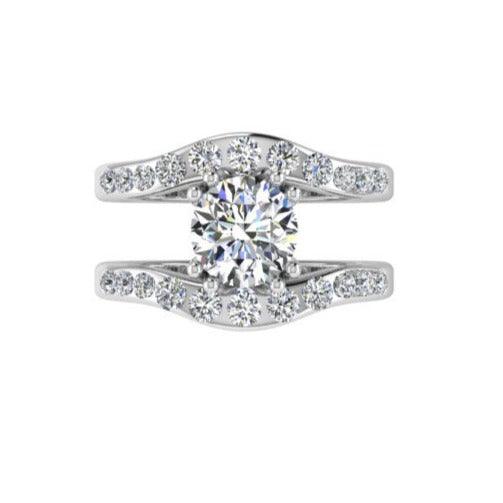 Round Diamond Split Band Ring - Thenetjeweler