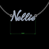 Personalized Diamond Name Necklace Nellie - Thenetjeweler