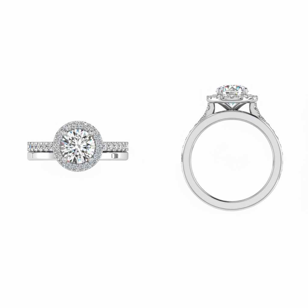 Engagement and Wedding Ring Set Gold 0.46 ct. t.w. - Thenetjeweler