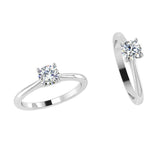 Diamond Solitaire Engagement Ring - Thenetjeweler