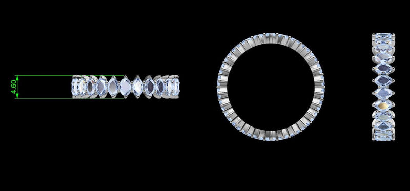 Marquise Diamond Eternity Ring - Thenetjeweler