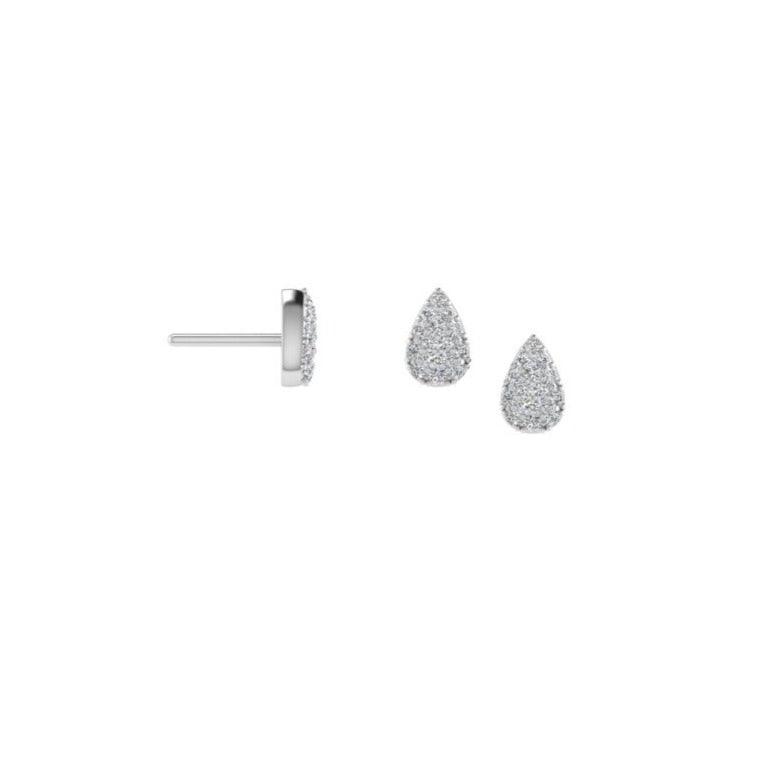 Diamond earrings pear shaped - Thenetjeweler