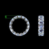 5.50 ct. Oval Cut Diamond Eternity Band - Thenetjeweler