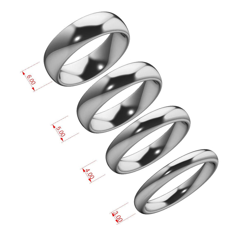 5mm Wedding Band Ring White Gold - Thenetjeweler