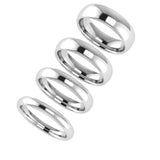 3mm Men's Wedding Ring White Gold Comfort Fit - Thenetjeweler