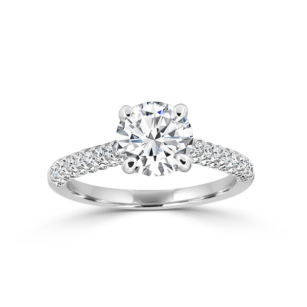 Tamera Micropave Style Engagement Ring - Thenetjeweler
