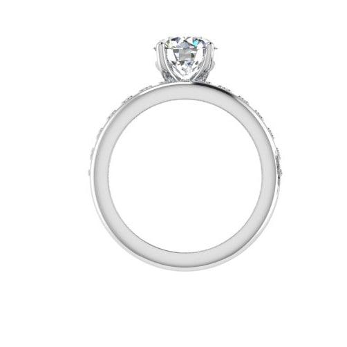 Matching Diamond Engagement and Wedding Rings - Thenetjeweler