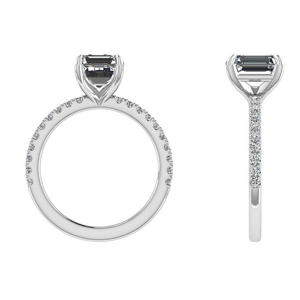 Princess Cut Diamond Engagement Ring (0.22 ct. tw.) - Thenetjeweler