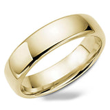 Traditional Men's Wedding Ring 14K Yellow Gold Band 6.0 mm - Thenetjeweler