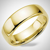 Traditional Men's Wedding Ring 14K Yellow Gold Band 7.0 mm - Thenetjeweler