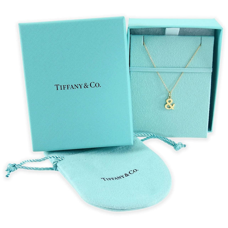 Tiffany & Co Ampersand Necklace 18K Yellow Gold - Thenetjeweler