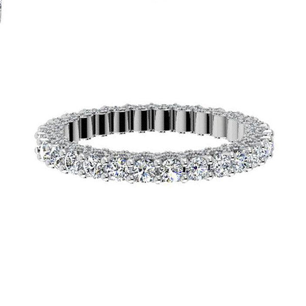 18k White Gold Diamond Eternity Ring 1.50 cts - Thenetjeweler