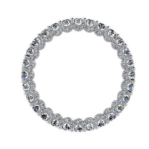 18k White Gold Diamond Eternity Ring 1.50 cts - Thenetjeweler