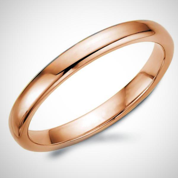 Traditional Men's Wedding Ring Band 14K White Gold 3.0 mm - Thenetjeweler