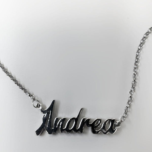 Personalized 14k gold Andrea name necklace - Thenetjeweler