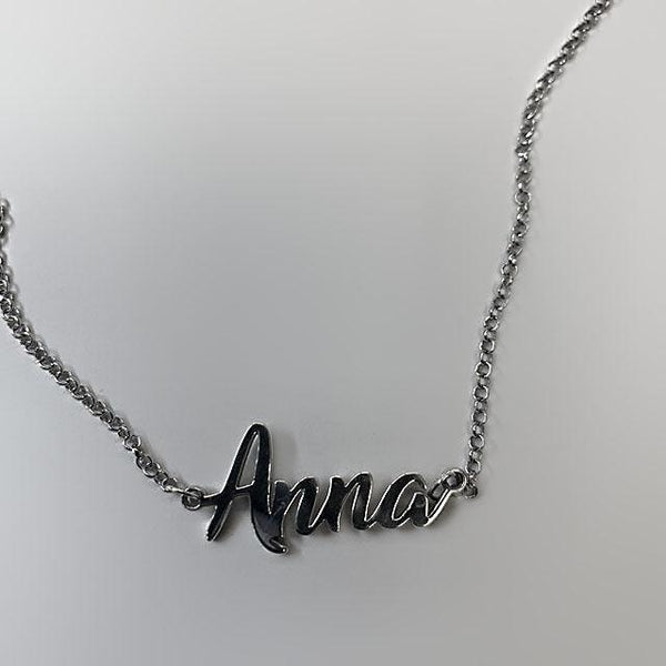 Personalized 14k gold Anna name necklace - Thenetjeweler