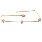 Initial Charm Bracelet with Diamonds - Thenetjeweler
