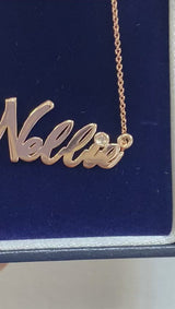 Personalized Diamond Name Necklace Nellie