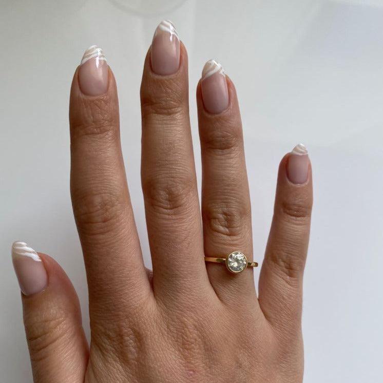 Bezel Set Diamond Engagement ring - Thenetjeweler