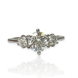 1.80 CTW Round Diamond 6-Prong Three-Stone Engagement Ring - Thenetjeweler
