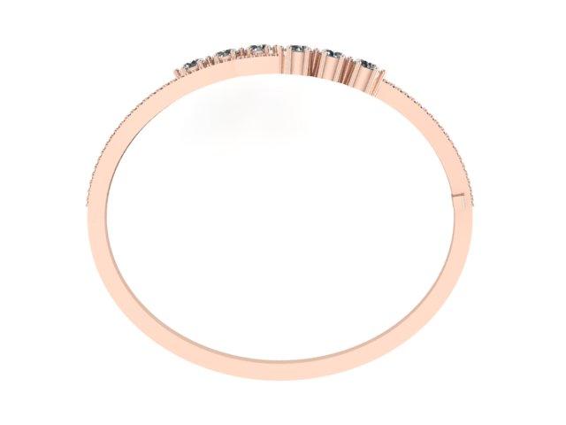 Round Diamond Bangle Bracelet - Thenetjeweler