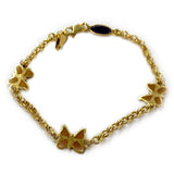Butterfly Chain Bracelet 14K Yellow Gold - Thenetjeweler