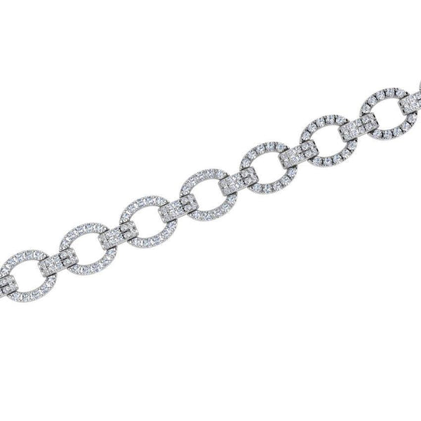 Diamond Link Bracelet 18K Gold (1.80 ct. tw) - Thenetjeweler