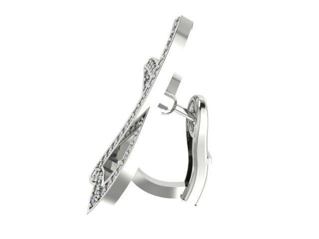 Diamond Bow Earrings - Thenetjeweler