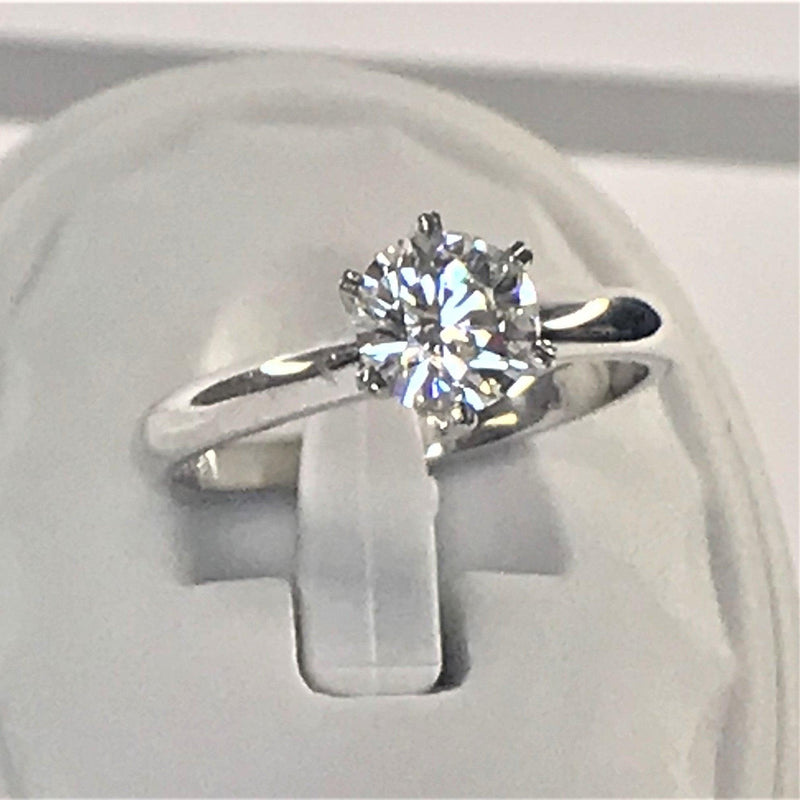 1 carat diamond solitaire ring platinum - Thenetjeweler