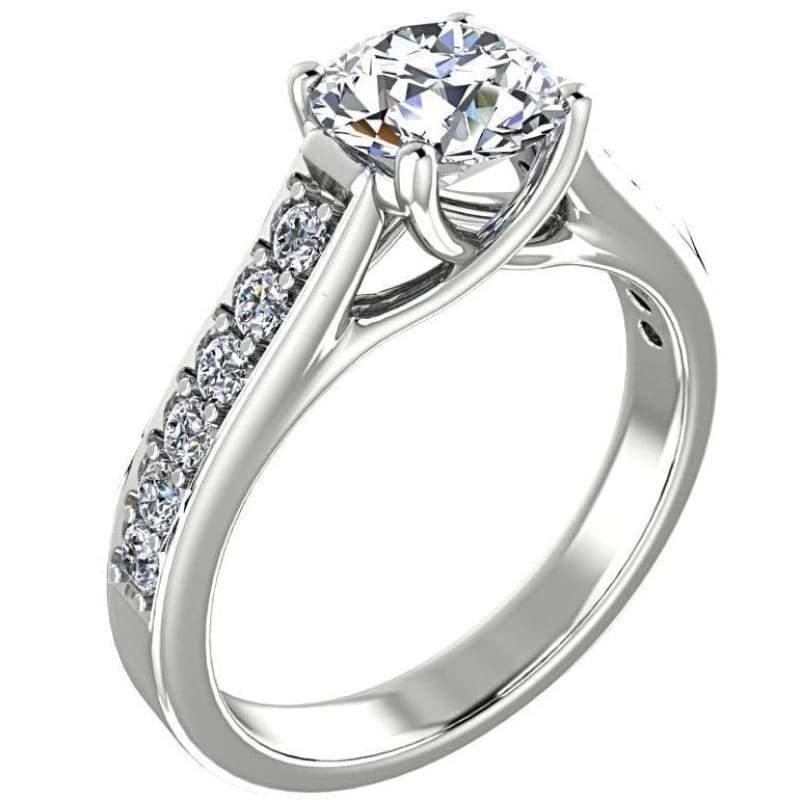 Round cut diamond engagement ring - Thenetjeweler