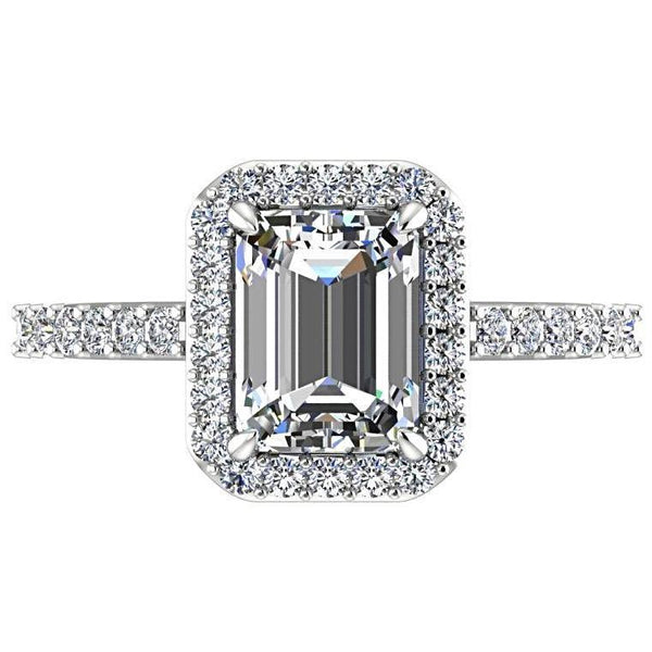 Diamond Halo Bridal Set - Thenetjeweler