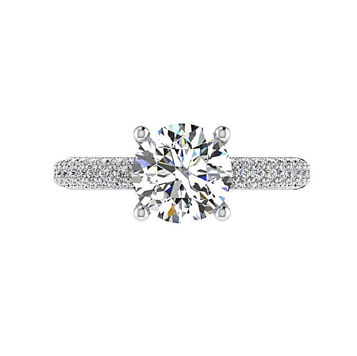 Diamond Engagement Ring with Side Stones (0.60 ct.tw) - Thenetjeweler
