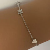 Personalized Letter Charm Bracelet - Thenetjeweler