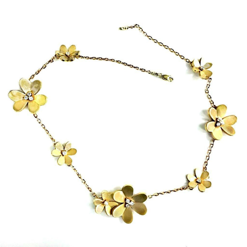 Diamond Clover Necklace 14k - Thenetjeweler
