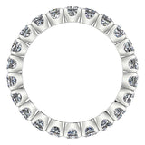 Princess Cut Diamond Eternity Ring Band 14K White Gold - Thenetjeweler