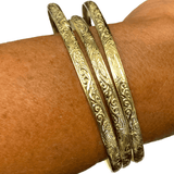 Moroccan style bangle bracelet 14K - Thenetjeweler