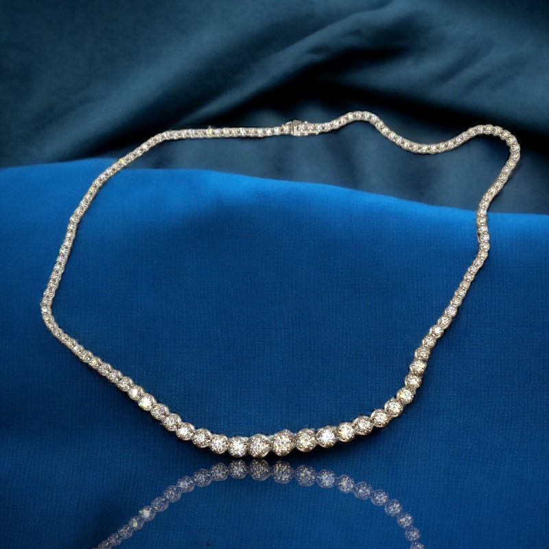 By Bonnie Jewelry | 7.5ct Lab Grown Round Diamond Choker Tennis Necklace