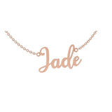 Personalized 14k Gold Name Necklace JADE - Thenetjeweler
