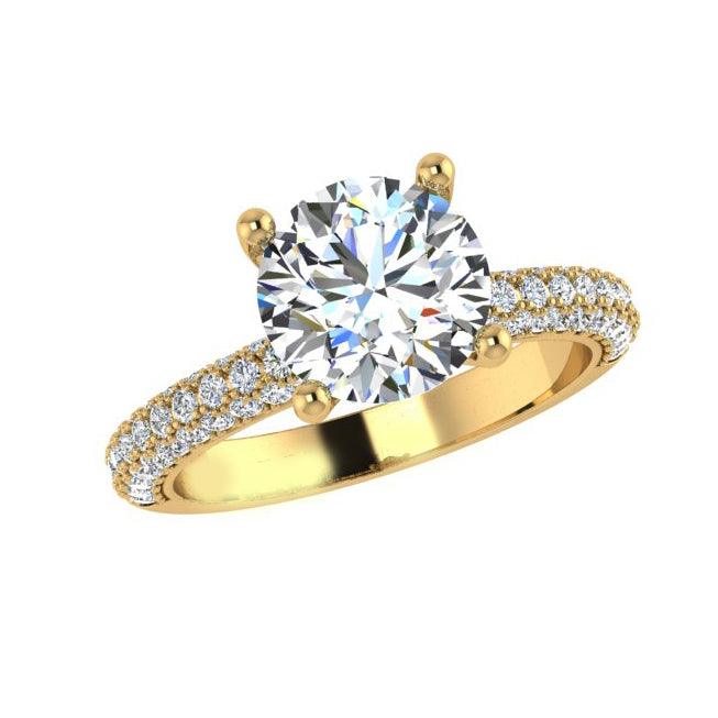 Diamond Engagement Ring with Side Stones (0.60 ct.tw) - Thenetjeweler