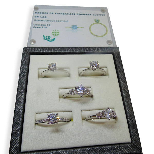 1 carat Round Lab Grown Diamond Engagement Ring - Thenetjeweler