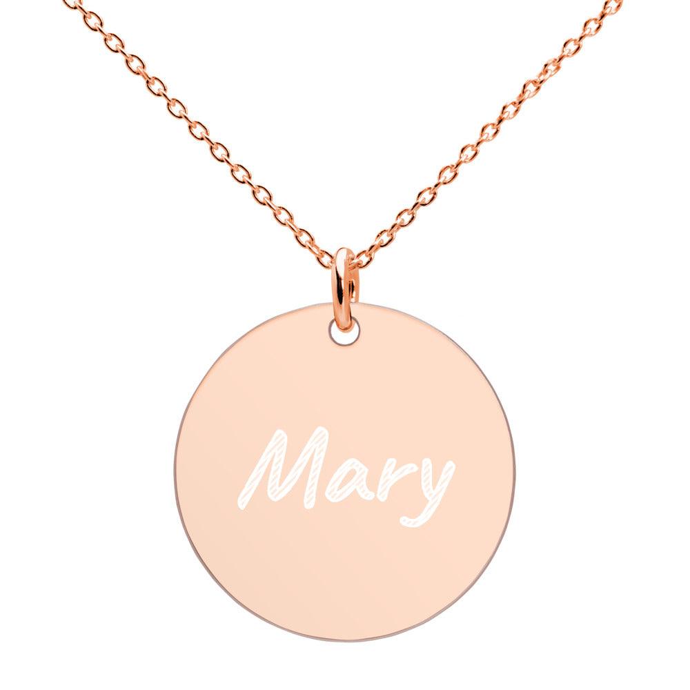 Engraved Disc Necklace - Thenetjeweler