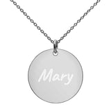 Engraved Disc Necklace - Thenetjeweler