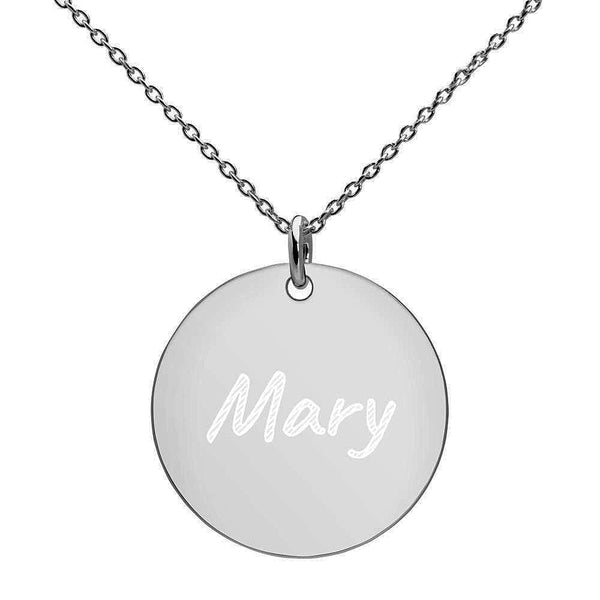 Engraved Disc Necklace - Thenetjeweler
