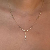 Custom jewelry Diamond Drop Necklace - Thenetjeweler