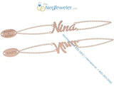 "Nina" Personalized Name Bracelet 10K Gold - Thenetjeweler