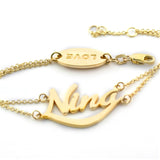 Nina Name Bracelet 10K Yellow Gold - Thenetjeweler